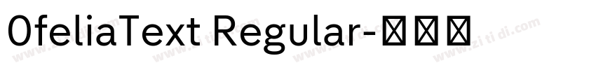0feliaText Regular字体转换